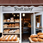 Artisan Bakery & Digital Marketing**

Prompt: A cozy artisan bakery storefront with a beautiful display of fresh bread and pastries. In the background, subtly incorporate digital marketing elements like a social media icon (Instagram), a smartphone displaying an enticing photo of baked goods, and a laptop with SEO analytics visible on the screen. Focus on a warm, inviting atmosphere with friendly staff.

**