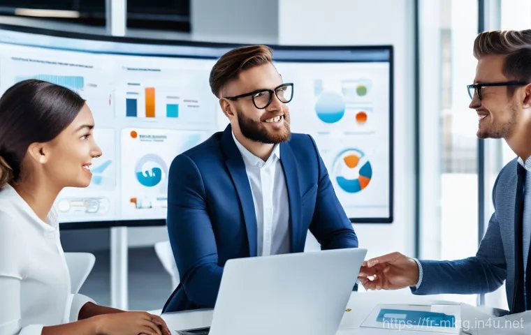 마케팅관리사 실기 시험 전략 및 실전 팁 - **Prompt 1: Dynamic Digital Marketing & AI Strategy Session**
    "A diverse group of young, profess...
