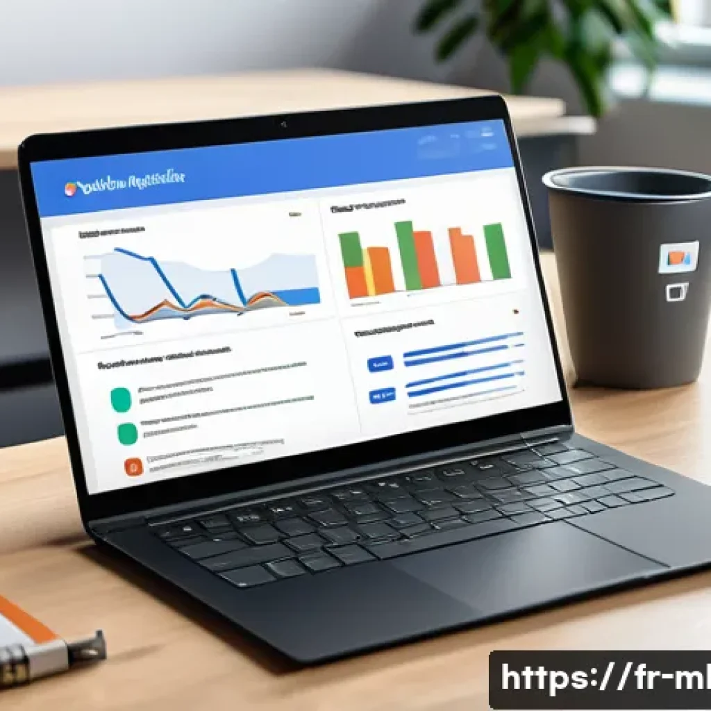 마케팅관리사 취업 준비 필수 문서 - A modern marketing professional workspace featuring a sleek laptop displaying a customized CV tailor...